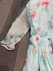 Gown With Floral Prints