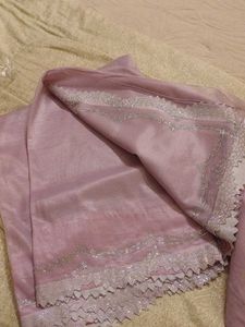 Mauve Saree With Blouse