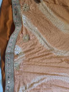 New Mirror Work Saree