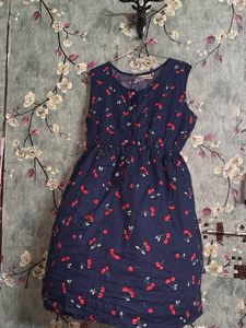 Cute Navy Blue Berry Dress