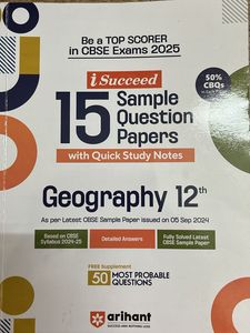 Arihant isucceed 15 Question Papers