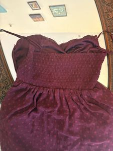 Elegant Burgundy Maxi Dress