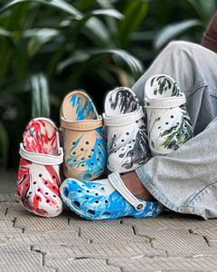 Blue Marble Crocs