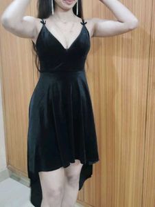 Velvet Hi-Lo Mini Dress