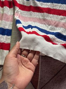 Striped Knit Sweater