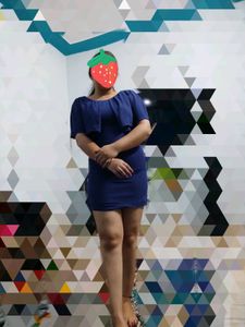 Blue Bodycon Mini Dress