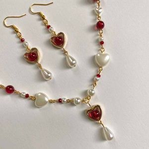 Heart Pearl Jewelry Set