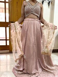Elegant Pink Lehenga Choli Set