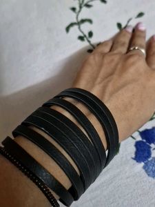 Black Leather Bracelet