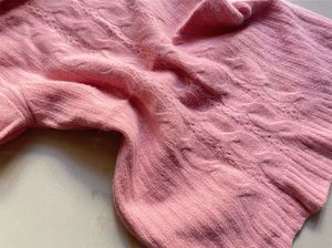 Pink Cable Knit Sweater