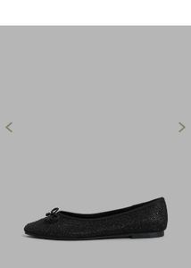 Black Sparkly Ballerinas