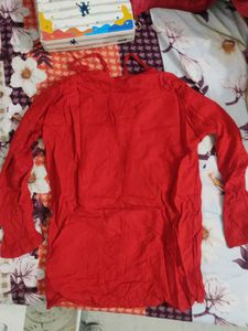 Red Embellished top