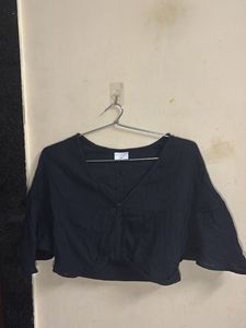 Cute Black Crop Top