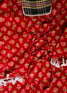 Red Floral Print Outfit