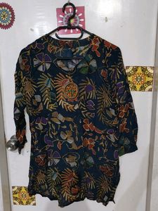 Unused Ethnic Short Cotton Kurti Top