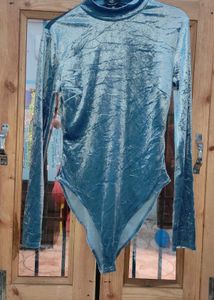 Long Sleeve Velvet Swimsuit