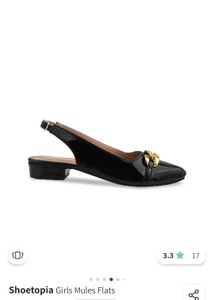 Black Slingback Flats