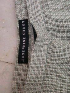 Olive Green High-Waisted Trousers