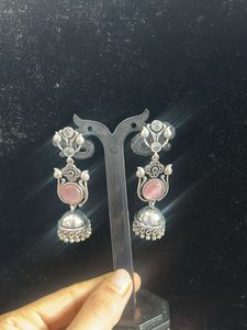 Pink Stone Earring
