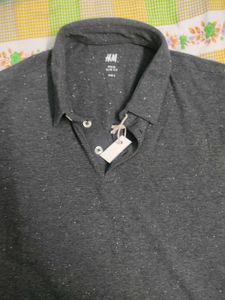 H&amp;M Gray Polo Shirt