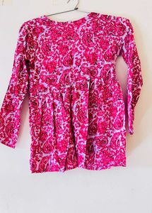 Girls&#39; Pink Paisley Top