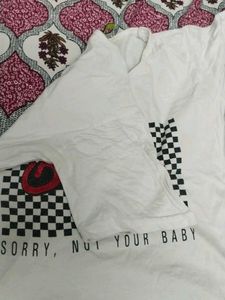 Graphic Print White Tee