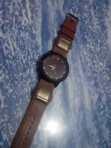 Brown Band Wristwatch