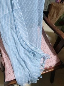 Blue Printed Kurta Set