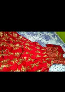Red &amp; Gold  ethnic gown
