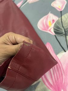 Burgundy Leather Jacket