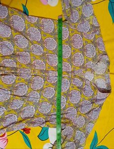 Yellow Shirt Peplum Top