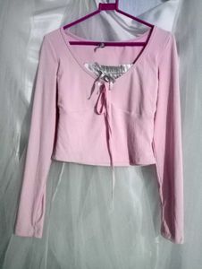 NEWME Pink Long Sleeve Top