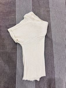 Ribbed Asymmetrical Crop Top