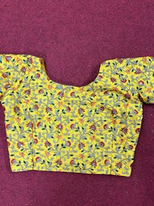 Yellow Embroidered Blouse