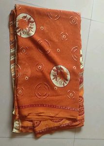Mustard Printed Saree