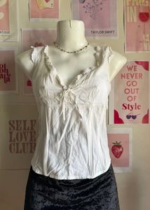 White Bones Corset Top