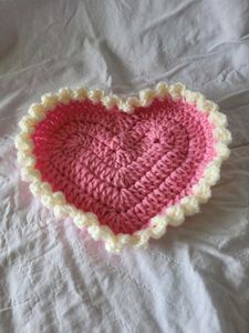 Crochet Heart Trinket Dish