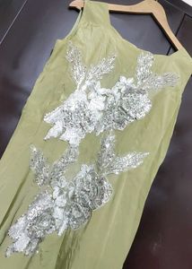Lime Green Party Wear Dress For 32 Bust