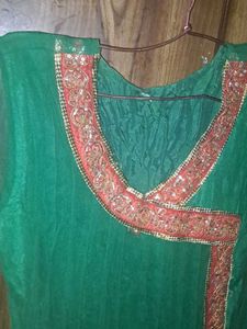 Green Anarkali Suit