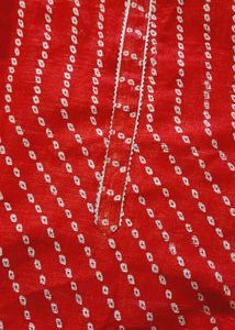 Red Striped Kurta
