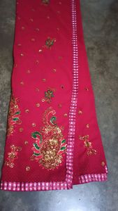 Deep Maroon Saree