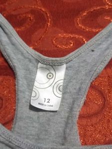 Gray Racerback Sports Bra