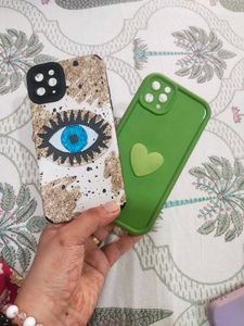 Phone Cases - Set of 2 (evil eye & parrot green)