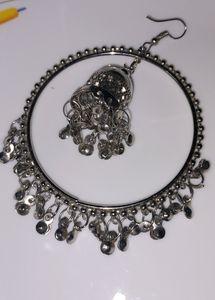Oxidised Big Hoop Earrings