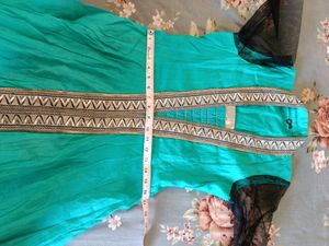 Unused Anarkali Long Silk Gown With Ful