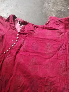 Maroon Kurta suit pent