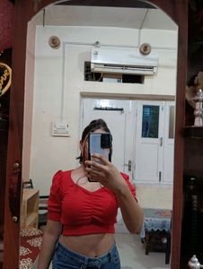 Red Crop Top