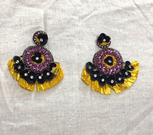 Combo Statement Floral Earrings