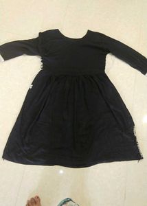 Black Embroidered Anarkali Suit