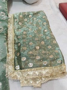 Elegant Green dress material